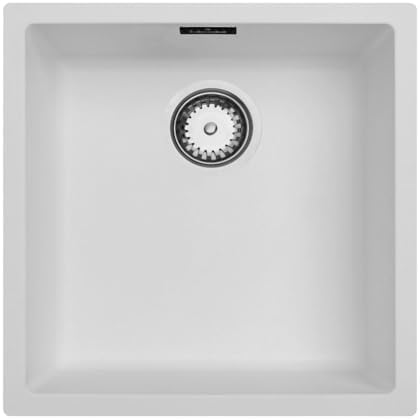 Fregadero Blanco Luquicina LD44WH – 1 seno cuadrado – Empotrable ...