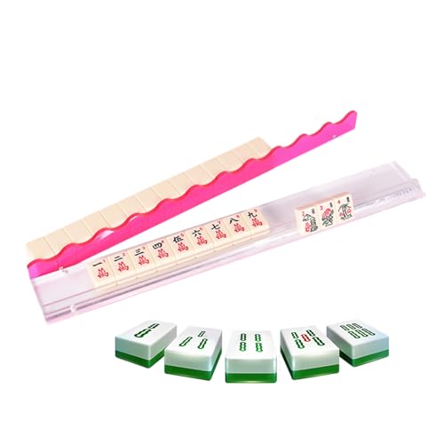 Support de mahjong transparent avec poussoir pour soirée jeu et club