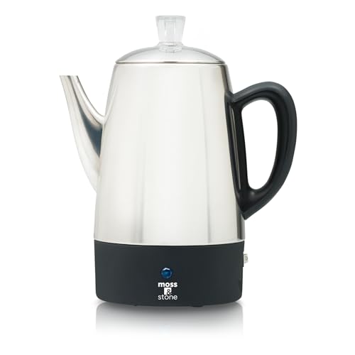 Moss & Stone Electric Coffee Percolator, Camping Coffee
