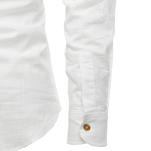 Image of Men's Full Sleeve Beige Color Cotton Blend Spread Slim Fit Shirt Style Kurta for Men and Boys