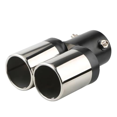 Embout de pot d echappement 63 mm acier pour corriger le look de votre voiture