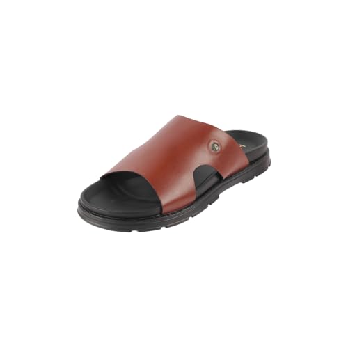Image of Metro Men Leather Comfort Everyday Casual Slippers