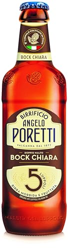Birrificio Angelo Poretti Birra 5 Luppoli Bock Chiara, 15 Bottiglie da 66 cl