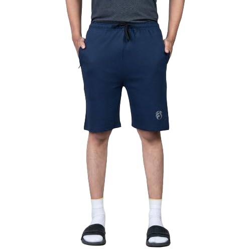 Image of Men's Solid Slim Fit Casual Shorts for Casual Wear | Stretchable Cotton Comfort Fit and High Performance for Everyday Wear | Running /Gyming Athleisure Shorts