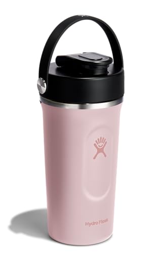 Image of Hydro Flask Shaker Bottle - Insulated Stainless Steel Gym Bottle for Pre Workout & Protein 24 Oz Trillium Pink