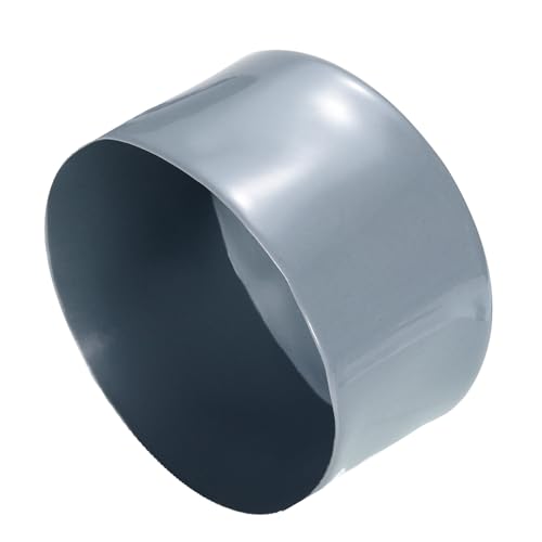 Image of uxcell 2pcs Rubber End Caps 85mm ID Vinyl Round Tube Bolt Cap Cover Screw Thread Protectors Grey, 50mm Height