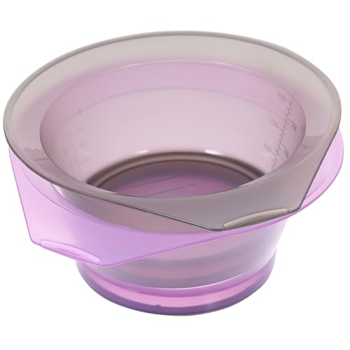 Mobestech 2 Piezas Bol Transparente para Teñir Cabello Unidades Reutilizables Cuenco Plástico para Tintes Accesorios Prácticos para Peluquería y DIY Coloración Fácil Limpieza