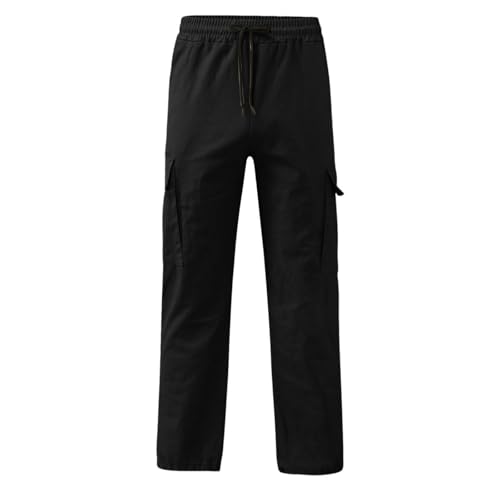 Cargo Pants for Men - Multipocket Elastic Waist Straight Leg Hiking Pants - image 3