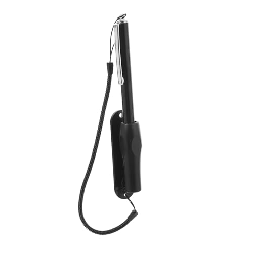 Toccare Lo Stilo Porta Portapenne Stilista Con Cavo Penna Touch Per Auto Cellulare Portastilo Espandibile Black Abs
