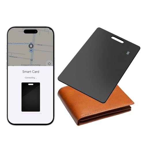 Wallet Tracker para Android, rastreador de cartera, tarjeta delgada, 2 mm, compatible Google Mi dispositivo Buscar aplicación (solo Android), IP68 impermeable, carga inalámbrica, tarjeta de