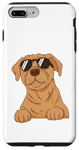 Gafas de sol Golden Retriever Dog Funny Golden Retriever Carcasa para iPhone 7 Plus/8 Plus