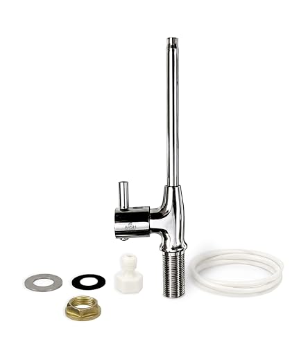 Image of Brass Modular Kitchen Cabinet Water Purifier Tap Including Pipe & Fittings With 3 Year Warranty | RO Tap Faucet | Leakproof Tap Extender for Kitchen RO Purifier System (1 /4 inch & 3 /8 inch RO Pipe)