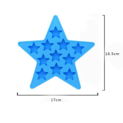 Moldes de silicona para cubos de hielo en forma de estrella miniatura 2