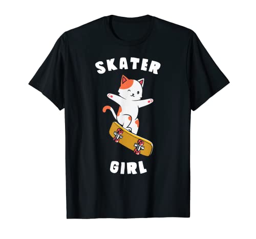 Skater Girl Outfit Skateboard Design Ragazza Donna Maglietta