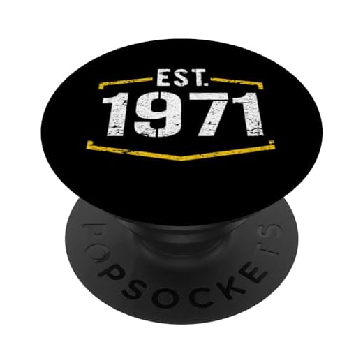 Diseño de cumpleaños de 1971 estilo vintage establecido en 1971 PopSockets PopGrip Intercambiable
