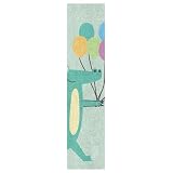KAAVIYO Lindo Globo De Dibujos Animados De Cocodrilo Skateboard Griptape Antideslizante Autoadhesivo Longboard Griptapes Pegatinas de Agarre(9x33in,44x10in 1pcs)