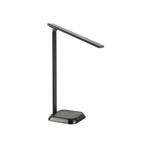 Vari LED Task Lamp + Wireless Charger - Desk Light with 4 Color Settings - (Black)