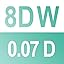 0.07D-8D W Black 0.07D-8D W Black