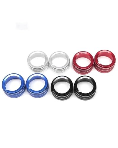 Temperature Adjustment Knob Air Conditioner Switch Knob Ring Climate Control HVAC (Black Color)