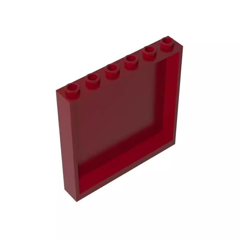 Gobricks 59349 Door Panel 1x6x5 10 Pieces GDS-773 Compatible with Lego Building Blocks Color:Dark Red