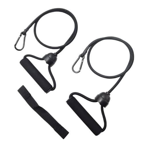 ONIPAX ステッパー抵抗バンド 1ペア ハンドル&接続ストラップ付き – 筋力トレーニング、ホームジムフィットネス機器、ステッパー・振動マシン対応エクササイズバンド