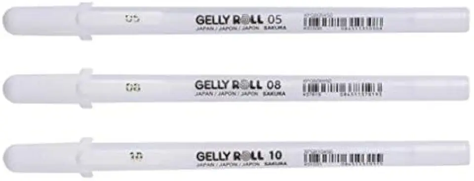 Kit Gelly Roll branca 05-08 e 10 Sakura