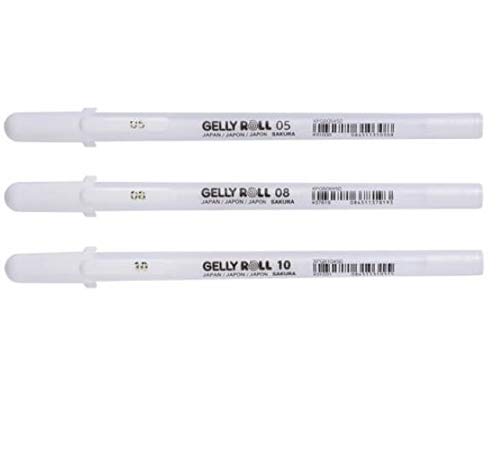 Kit Gelly Roll branca 05-08 e 10 Sakura