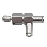 KoiLykke Steam Valve Adapter for Coffee Machines,Aluminum Alloy Construction with Dual Control Function,for Multiple Brands,Silver