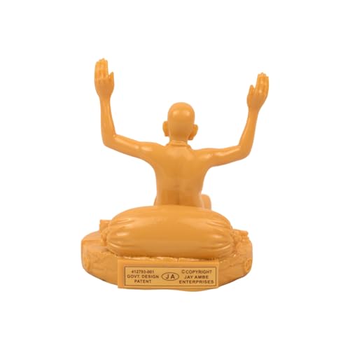 Image of KariGhar Swami Samarth Idol Perfect for Car Dashboard and House Warming Size 3.5 inch