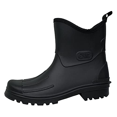Bockstiegel Herren Gummistiefel Regenstiefel Kurzstiefel Peter, Farbe:Schwarz, Schuhgröße:EUR 47, Artikel:-9000 schwarz