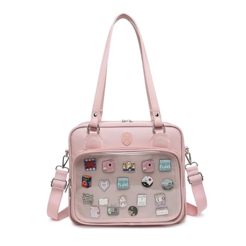 Image of Oxford Ita Bag Crossbody Shoulder Bag Satchel Messenger Backpack Multi-Purpose Pins Display