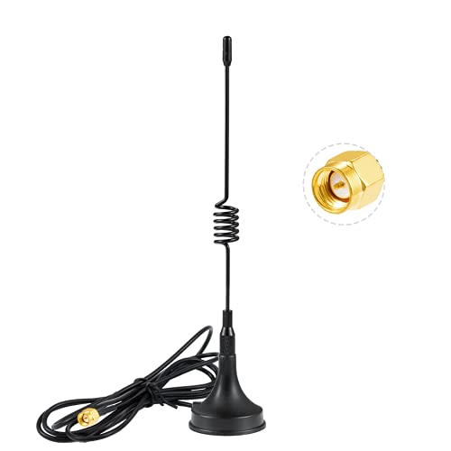 POBADY 433 MHz Antenna 3dBi SMA Male Adapter 3M RG174 Cable Magnetic Base Omni-Direction for Raspberry Pi NFC GSM ISM CUL USB CCU3 CCU2 CC1101