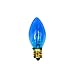 The Dreidel Company Menorah Glass Replacement Bulbs Electric Hanukkah C7 1/2, 9ct Blue