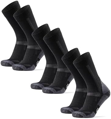 DANISH ENDURANCE Juego de Calcetines para Senderismo de Lana Merino Unisex, Estilos para Todos los Climas y Terrenos, para Hombre y Mujer, 3 Pack