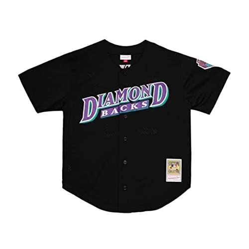 Randy Johnson Arizona Diamondbacks Men's Authentic 1999 Button Front Jersey (as1, Alpha, l, Regular, Regular, Large) Black