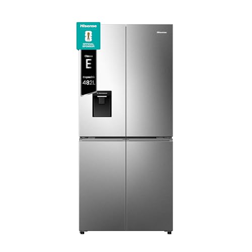 Hisense RQ5P470SMIE, Frigorifero Americano Quattro Porte, Classe E, Inox, Total