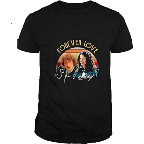Bild: Vintage Forever Love Outlander Jamie Fraser Claire Fraser Signature Shirt Gifts Shirts for Men Women Custom Black S f�r 17,79 EUR  bei Amazon