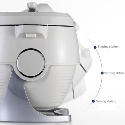 6L Automatic Cooking Machine, Smart Stir Fryer with 360 Rotation, Non-Stick Wok for Frying Stewing
