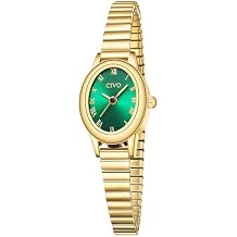 CIVO Small Gold Watches for Women Vintage Roman Dial Analog Watch with Expansion Band - Dainty Ladies Watch with Small Wrists - Gifts for Mom Wife Anniversary Birthday