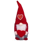 KJoet Decoración de San Valentín, duende rojo hecho a mano, duende de San Valentín, sin rostro, decoración de San Valentín, decoración de San Valentín, decoración del hogar