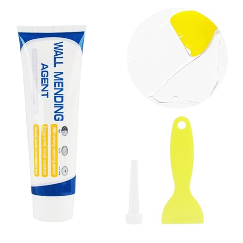 Masilla blanca 100 g, pasta de reparación de pared para rellenar agujeros grietas y arañazos, masilla interior para grietas y agujeros, secado rápido, masilla de pared de alta densidad, masilla de