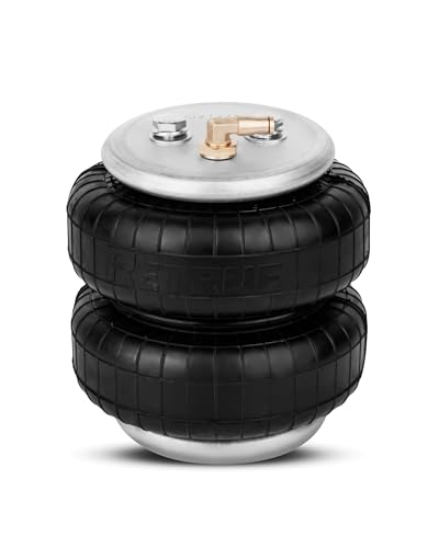 RETRUE Rear Universal Air Suspension Spring Air Bag 5000 Lbs of Load Leveling Capacity with Air Fitting and Bolts, Universal for Ford Chevy GMC Dodge, 1 Pack