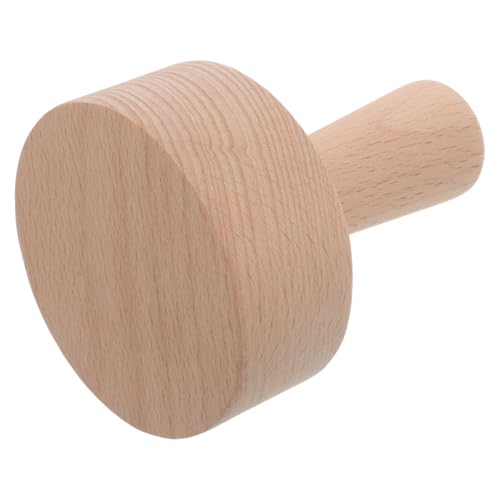BUTIFULSIC Molde para Tartaletas de Fruta con Prensa de Madera Natural para Masa Herramienta de Repostería Antideslizante para Mini Cheesecakes y Postres Molde Redondo Desmontable para Tartas