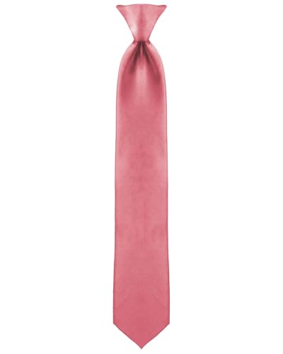 Image of boxed-gifts Clip on Ties for Men - Premium Black Solid Color Clip on Tie