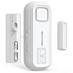 SANJIE Door Alarms When Opened with Instant & Delayed Alerts 30s/1min/2min/4min,Door Left Alarm Sensor Chime 2-in-1 Alarms/Chimes for Home Security,Fridge Alarm with 0-120dB Ajar Warning