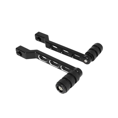 Sélecteur talon-pointe noir moleté pour Touring et Softail