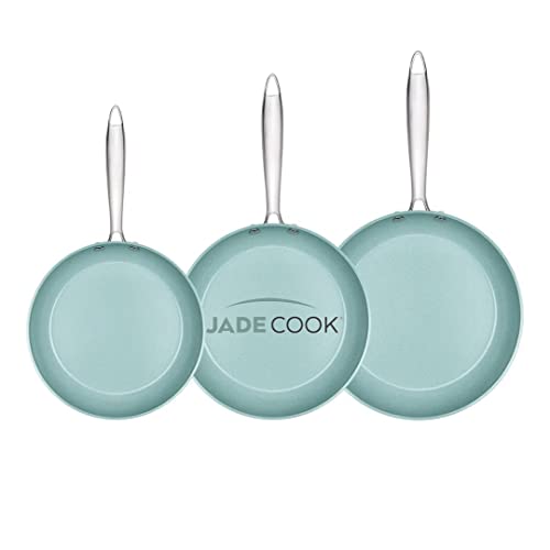 Opiniones de Jade Cook Walmart los 5 más buscados. 50 JadeCook Juego de 3 Sartenes Jade Chef Nueva Generación de 20, 24 y 28cm con Base de Induccion y 6 Capas Recubrimiento Antiadherente 100% libre de tóxicos