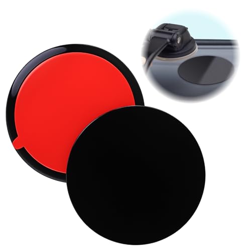 Icyowls 2 pièces Plaques de Fixation adhésives pour Tableau de Bord, 80 mm Ventouse autocollante Plaque Adaptateur, Convient pour Support de Navigation et appareils Mobiles, Étanche et Durable