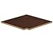 Corner Flat Top Filler Color: Mahogany, Size: 24" H x 24" W x 0.25" D