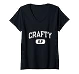 Photo Gallery donna i m crafty af crafting is my cardio craftsman funny crafting maglietta con collo a v Photo Gallery donna i m crafty af crafting is my cardio craftsman funny crafting maglietta con collo a v